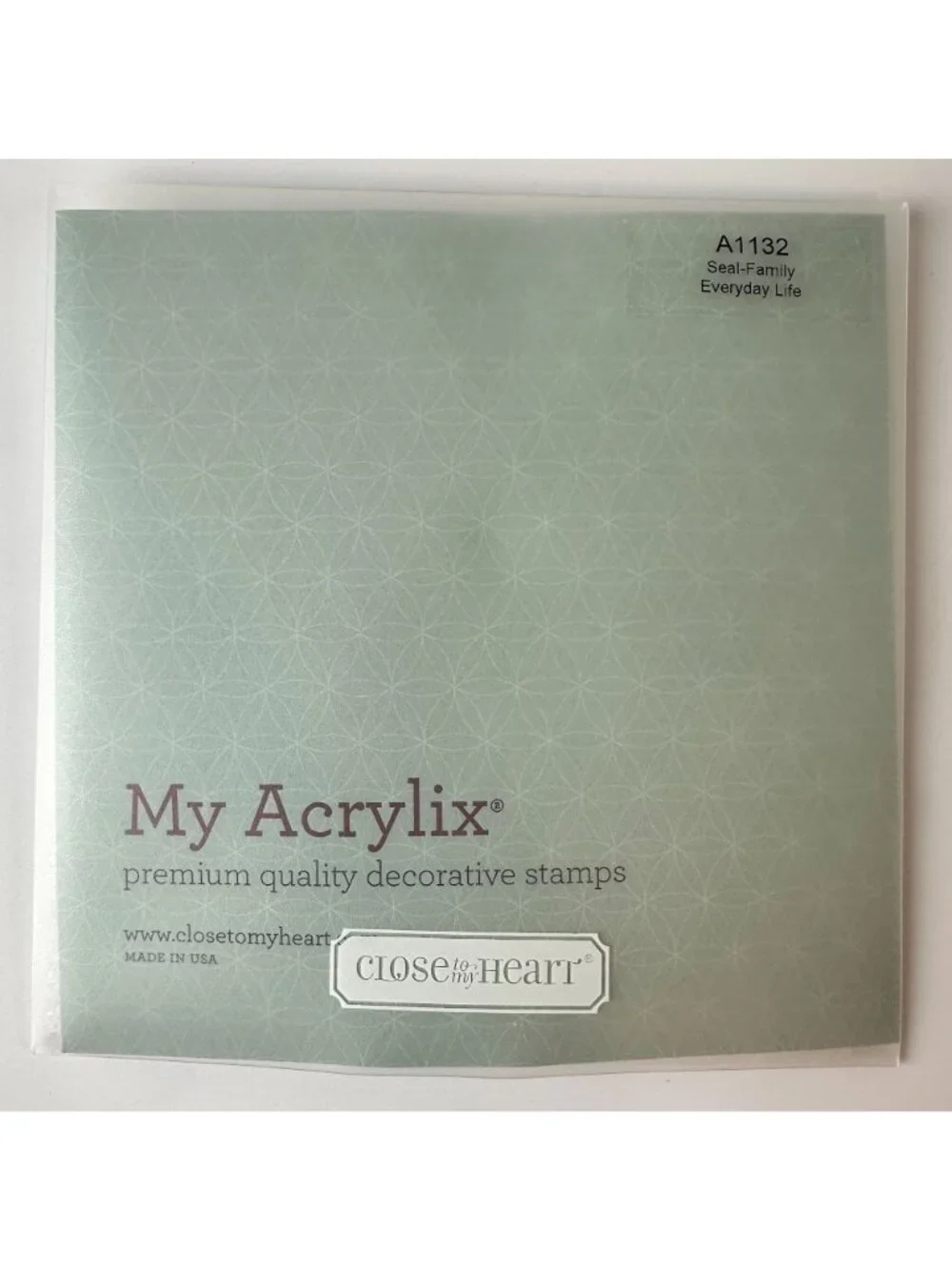 My Acrylix Family Decorative Stamp a1132 Seal Family